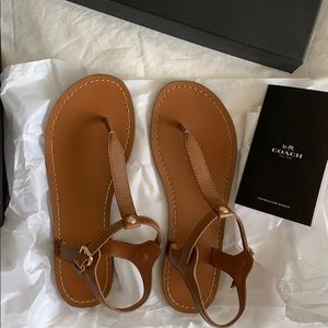 Coach t-strap sandal